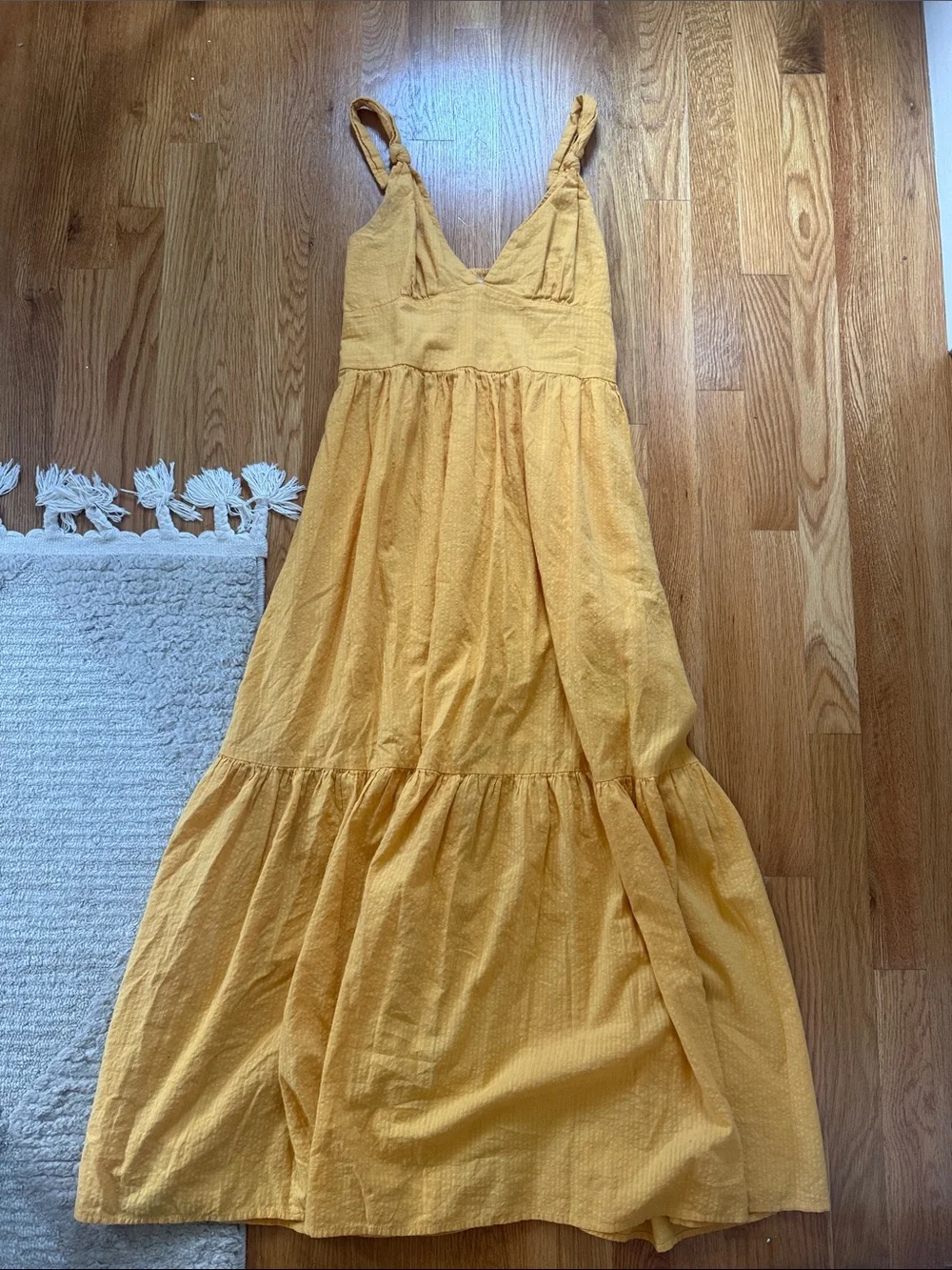 Abercrombie & Fitch Yellow Maxi Dress
